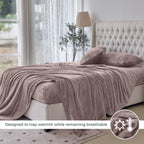 4-Piece Velvet Plush Flannel Sheet Set