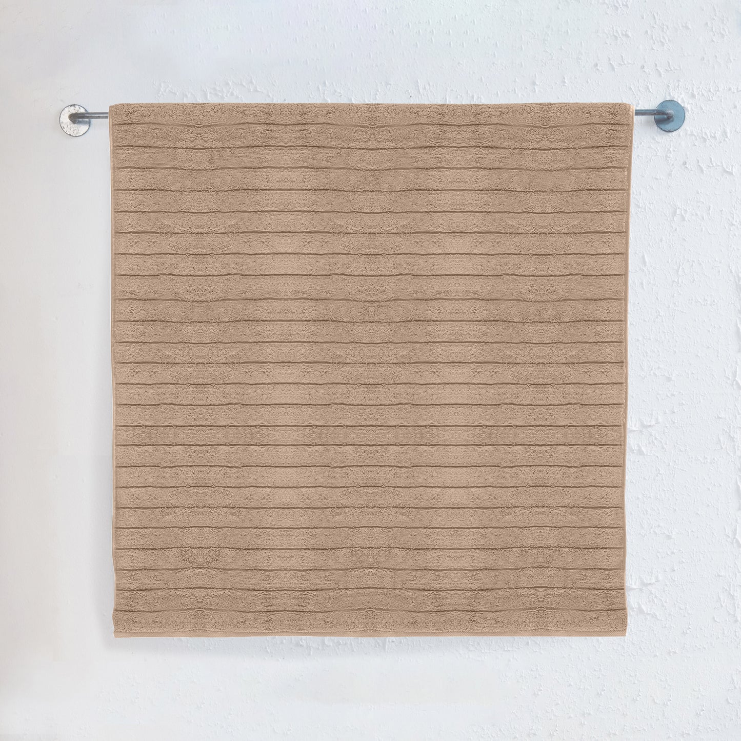 Elegant Comfort 1-Piece Premium Turkish Cotton Corduroy Stripe Jumbo Towel, 35x 70 inch