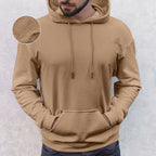 Men Casual Sherpa-Lined Cotton Hoodie