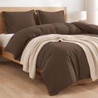 Essential 3-Piece Solid Duvet Cover Set