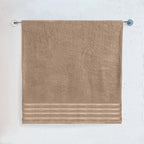 1-Piece Premium Turkish Cotton 4 Lines Stripe Jumbo Towel, 35x 70 inch