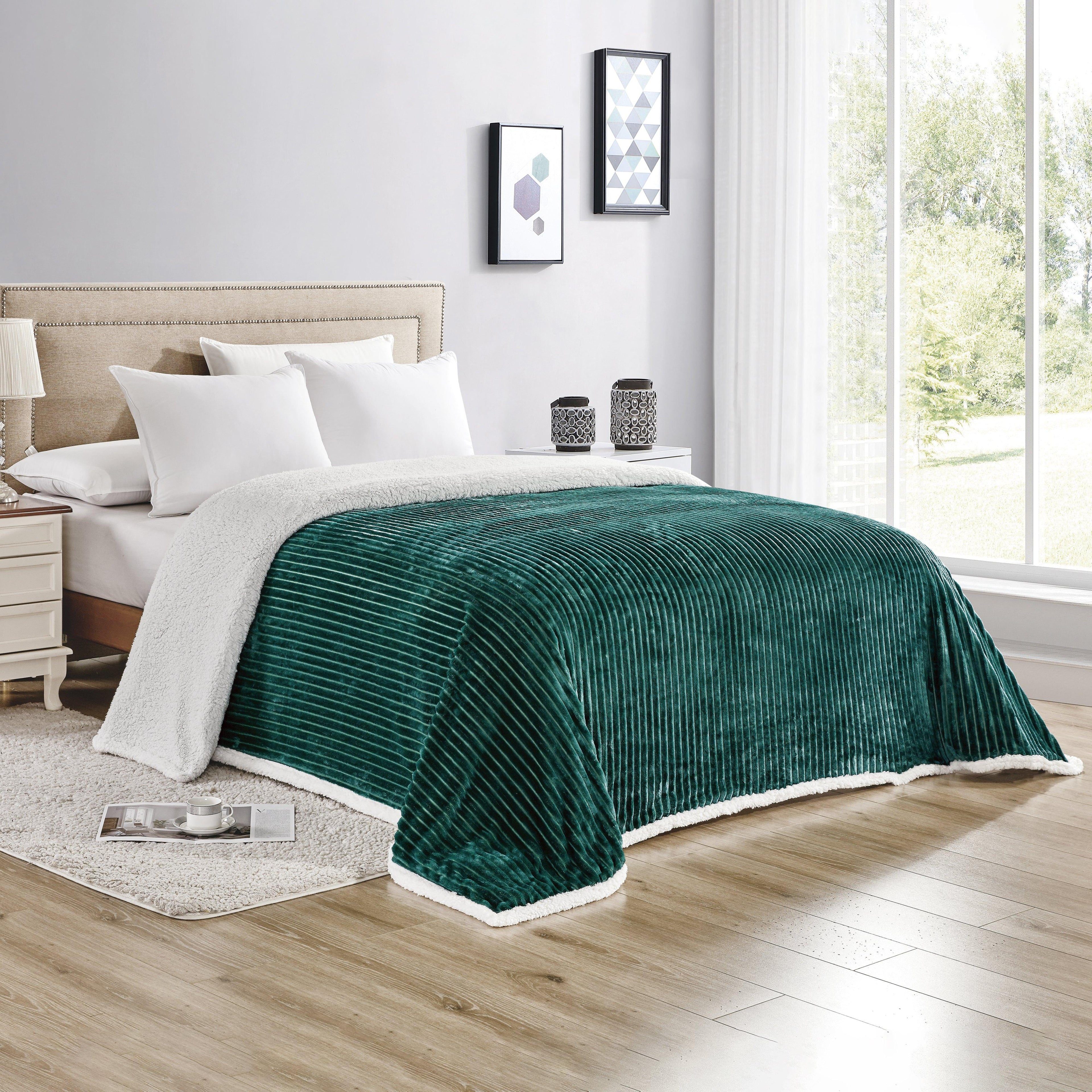 Corduroy Design Luxury Sherpa Blanket