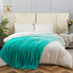 Ombre Printed Velour Fleece Blanket - Velvety Feel