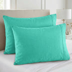 Set of 2 Pillowcases- 3 Line Embroidery