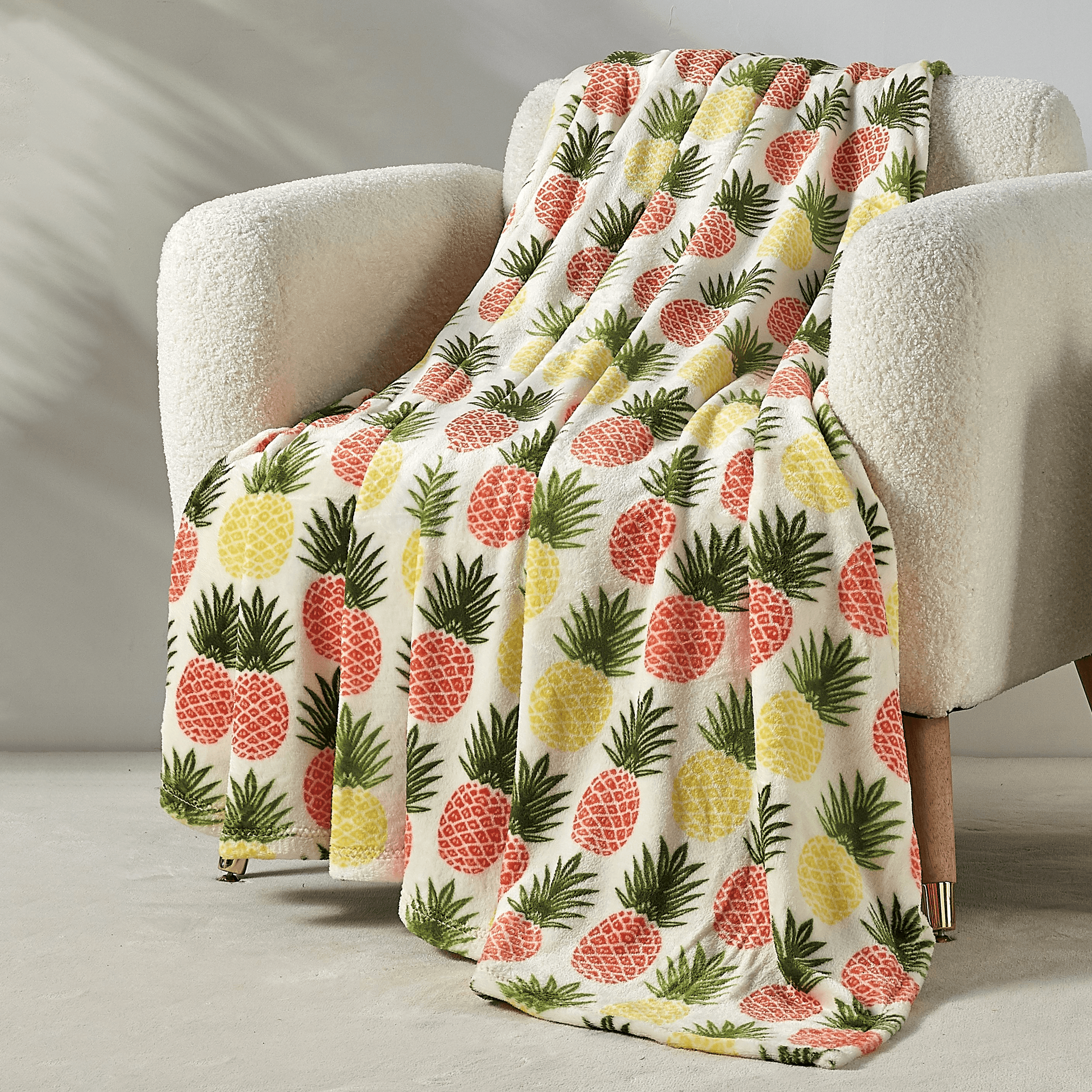 50" x 70" Decorative Flannel Fleece Throw Blanket