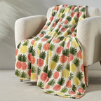 50" x 70" Decorative Flannel Fleece Throw Blanket