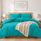 Essential 3-Piece Solid Duvet Cover Set