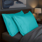 Set of 2 Pillowcases- 3 Line Embroidery