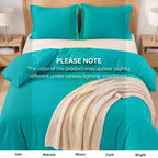 Essential 3-Piece Solid Duvet Cover Set