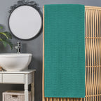1-Piece Premium Turkish Cotton Braided Oversized Bath Sheet Towel 40 x 80 Inch