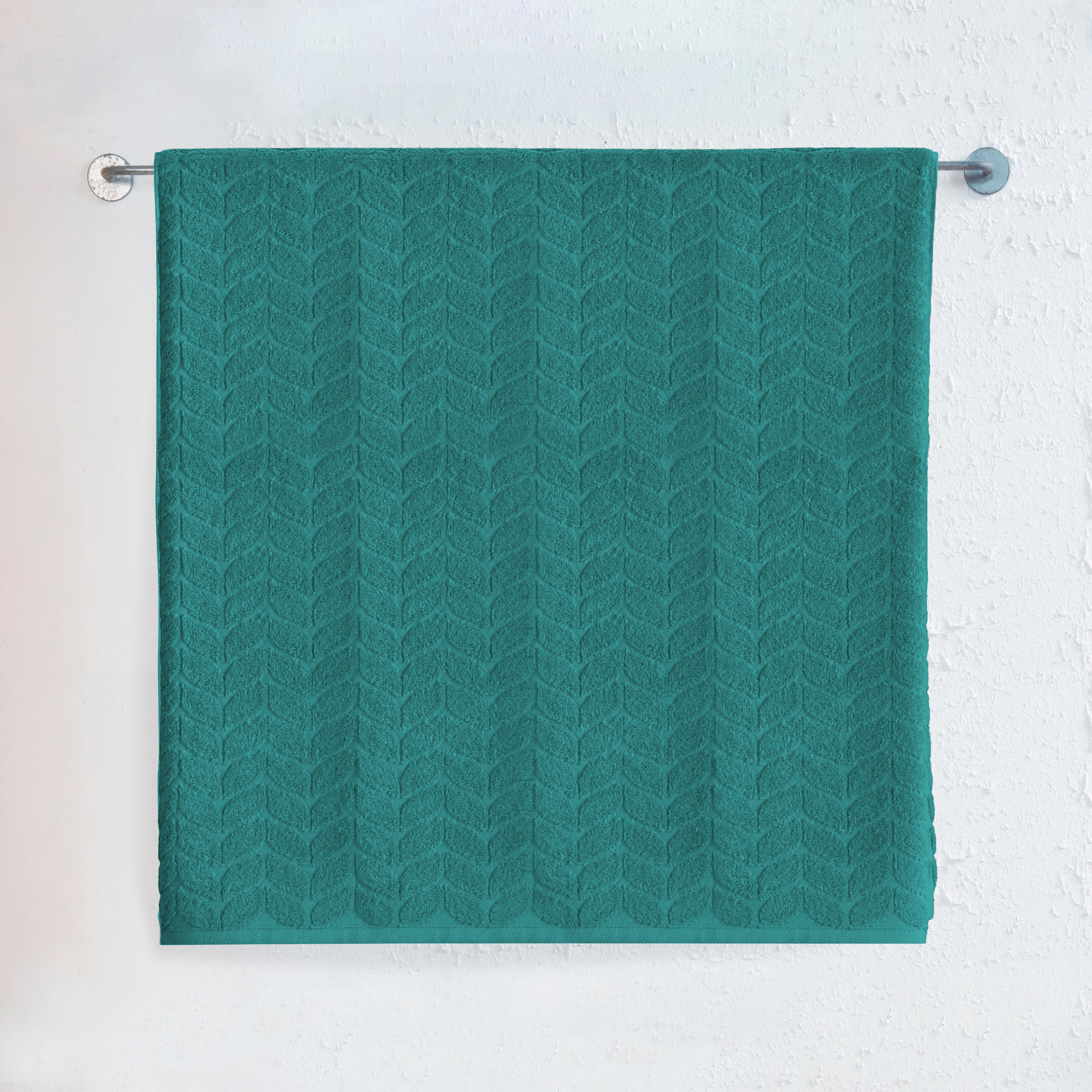 1-Piece Premium Turkish Cotton Braided Jumbo Towel, 35x 70 inch