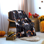 Halloween Theme Fleece Throw Blankets  - Velvety Feel, 50 x 60 inches
