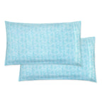 Set of 2 Floral and Stripe Pattern Pillowcases