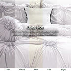 10-Piece Sunflower Comforter Set - Includes 4-Piece Sheet Set with Double Sided Storage Pockets