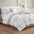 10-Piece Sunflower Comforter Set - Includes 4-Piece Sheet Set with Double Sided Storage Pockets