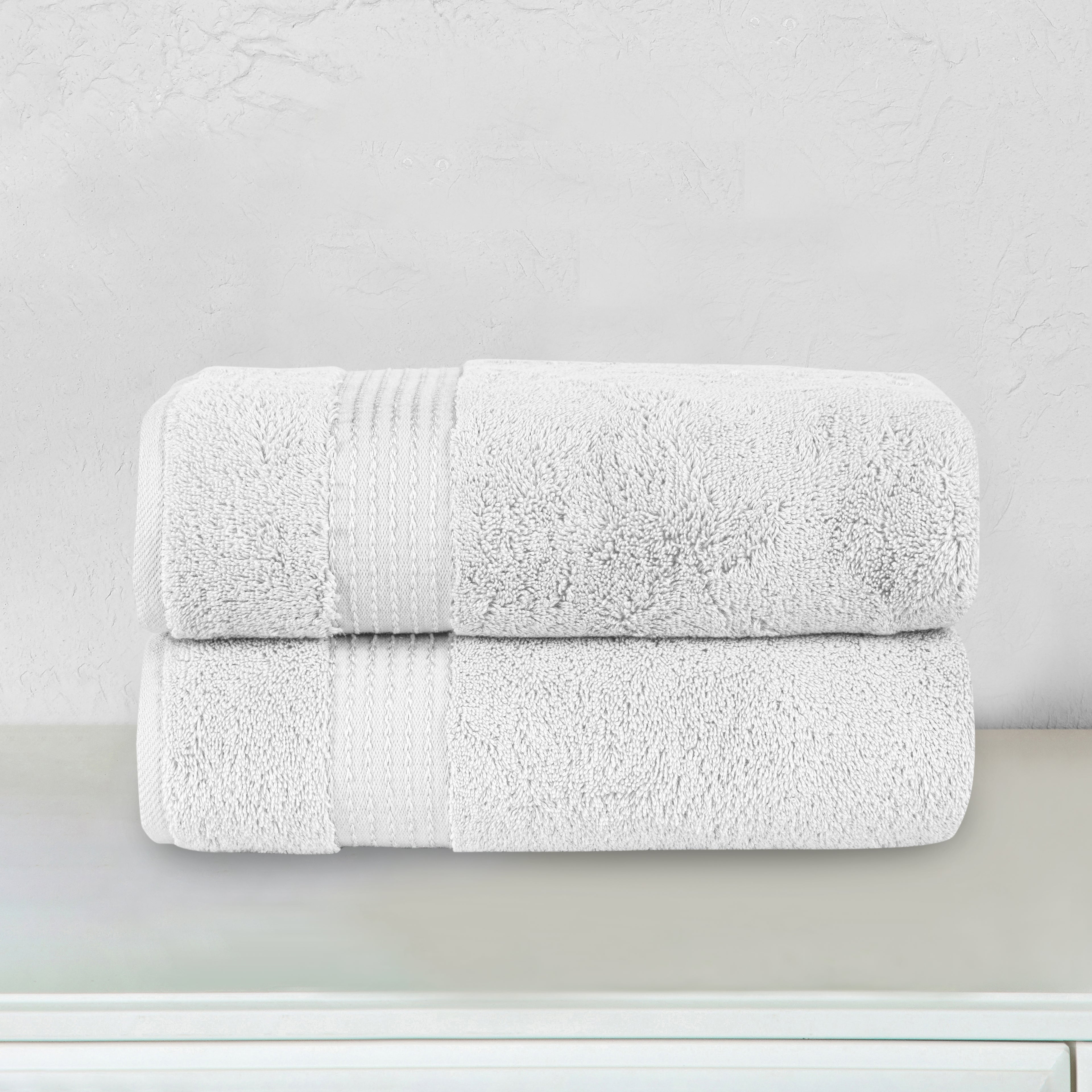 2-Pack Premium Turkish Cotton Bath Towel Set, 27 x 54 inch