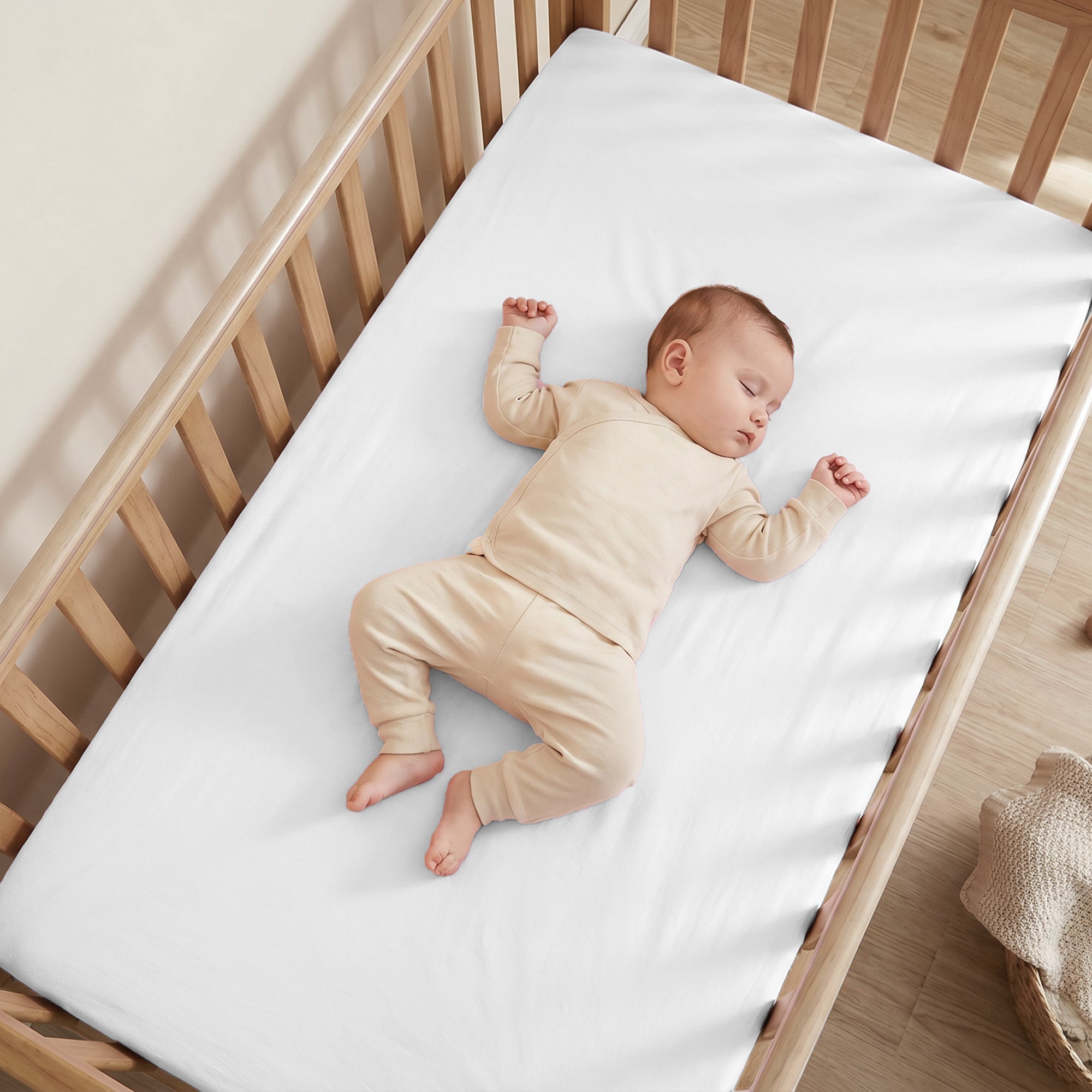 Cotton Crib Fitted Sheet