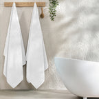 2-Pack Premium Turkish Cotton Braided Bath Towel Set, 27 x 54 inch