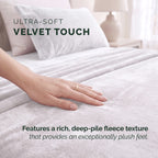 4-Piece Velvet Plush Flannel Sheet Set