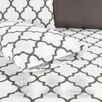 6-Piece Moroccan Trellis Printed Pattern - Soft as a Hotel Premium Quality