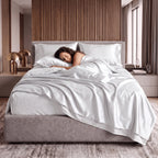 Fine 4-Piece Silky Satin Sheet Set, Bright Shades