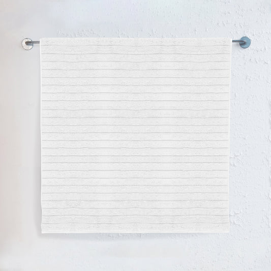 Elegant Comfort 1-Piece Premium Turkish Cotton Corduroy Stripe Jumbo Towel, 35x 70 inch