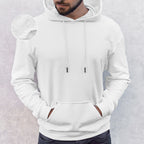 Men Casual Sherpa-Lined Cotton Hoodie