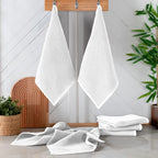 6-Pack Turkish Cotton Waffle Wave Kitchen Towels