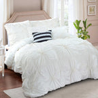 12-Piece Amy Oversized Comforter Set - Includes 6-Piece Sheet Set with Double Sided Storage Pockets
