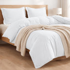 Essential 3-Piece Solid Duvet Cover Set