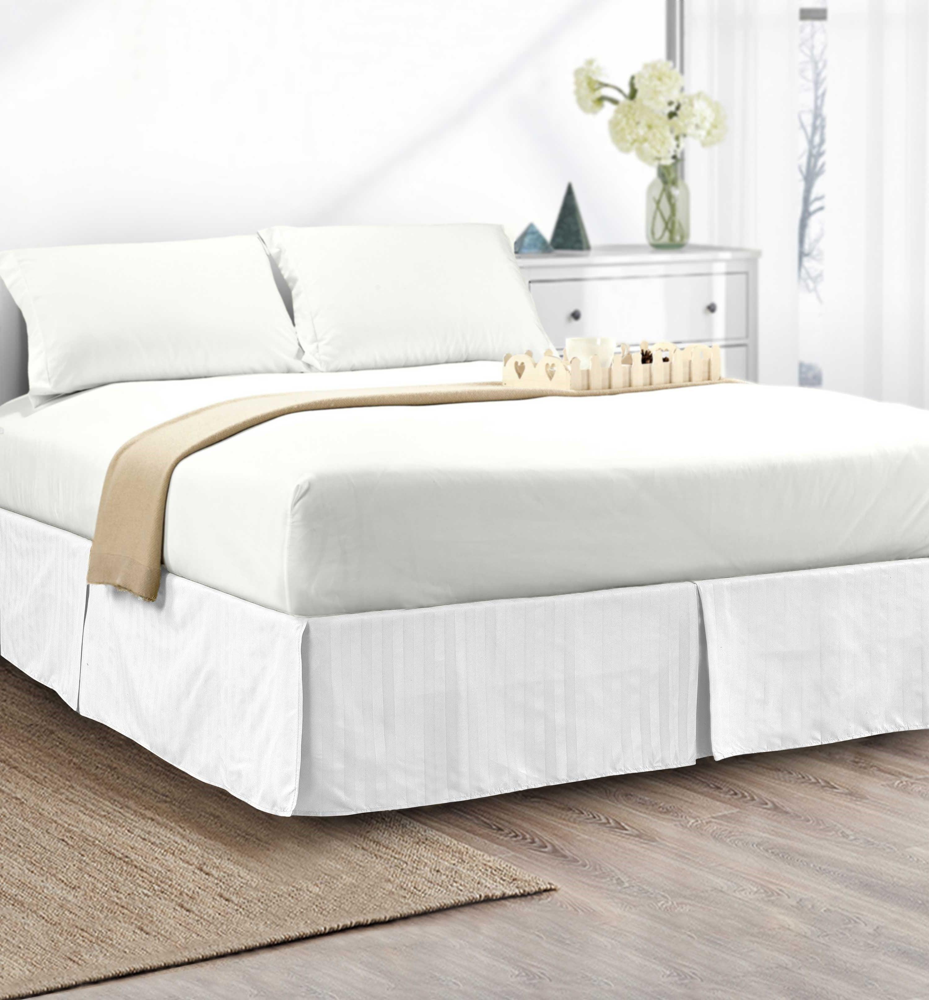 1-Piece Stripe Bed Skirt - 14 inch Drop