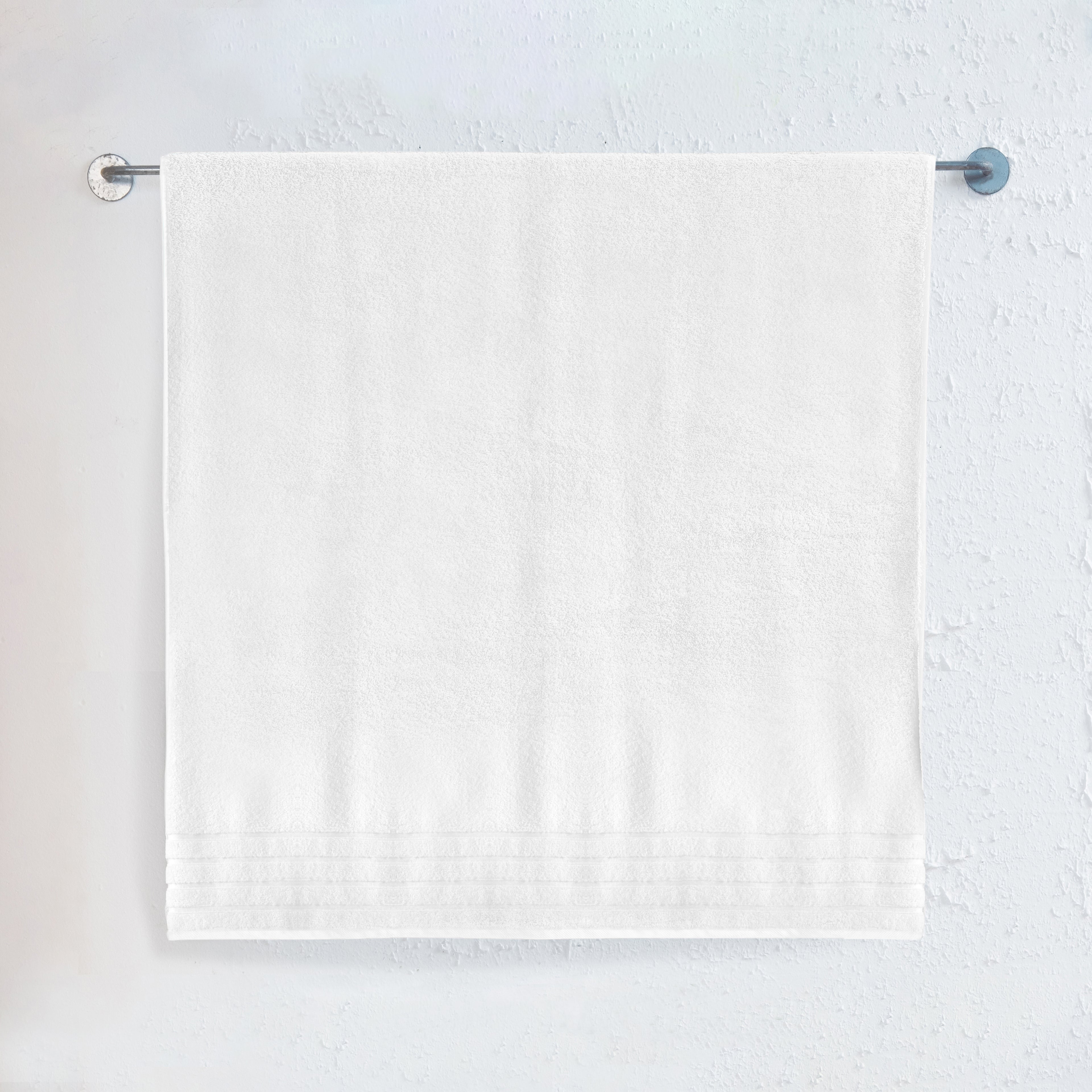 1-Piece Premium Turkish Cotton 4 Lines Stripe Jumbo Towel, 35x 70 inch