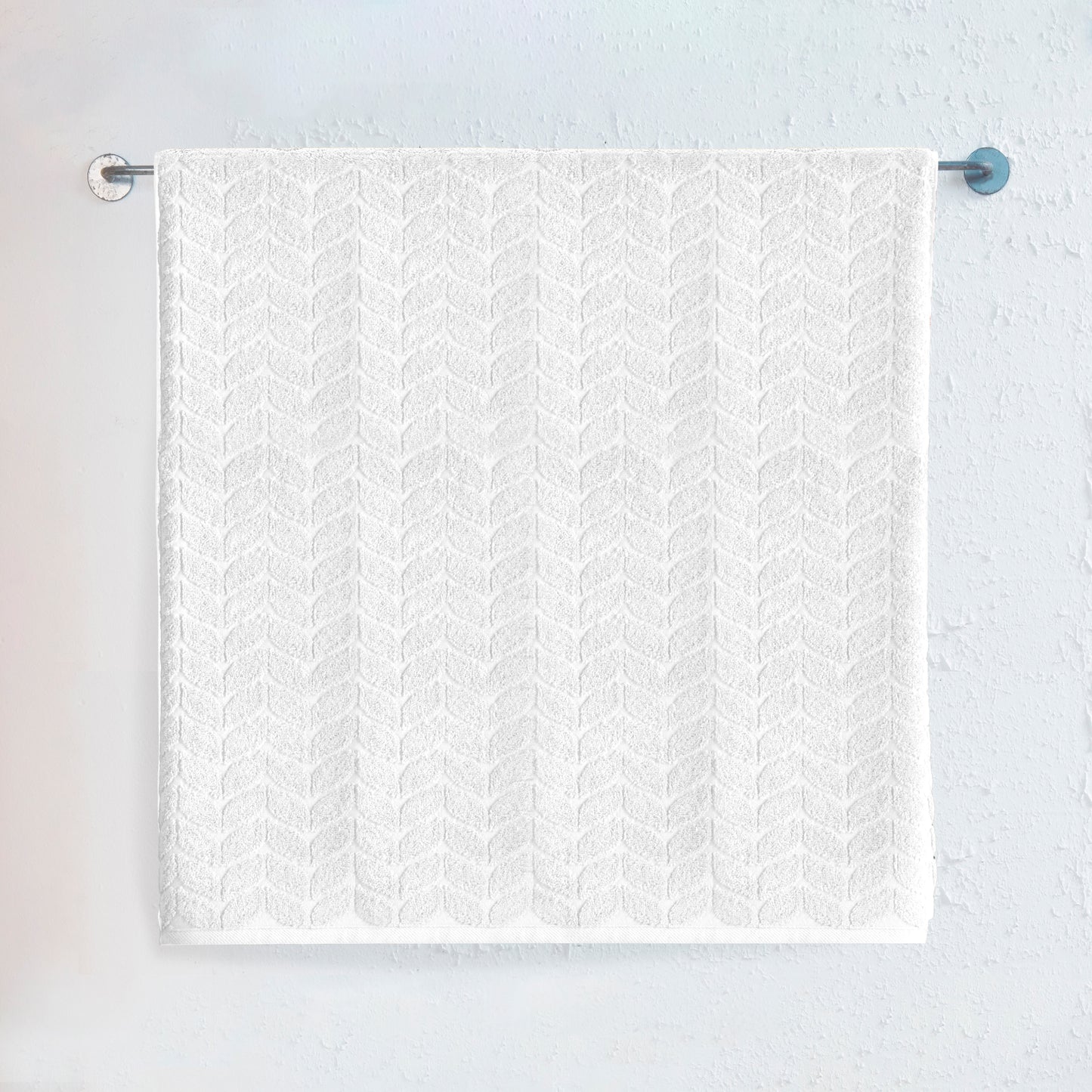 Elegant Comfort 1-Piece Premium Turkish Cotton Braided Jumbo Towel, 35x 70 inch