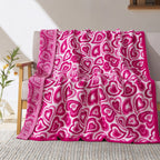 50" x 70"  Ultra Soft Checkered Knitted Throw Blanket