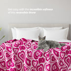 50" x 70"  Ultra Soft Checkered Knitted Throw Blanket