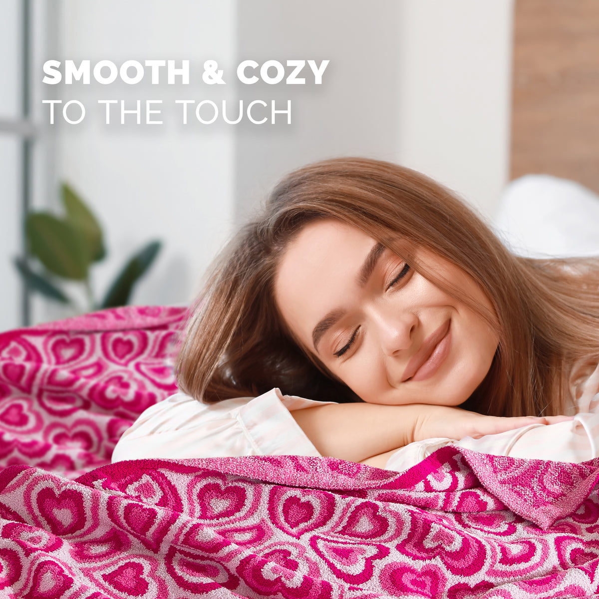50" x 70"  Ultra Soft Checkered Knitted Throw Blanket