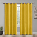 Set of 2 Room Darkening Grommet Top Curtains