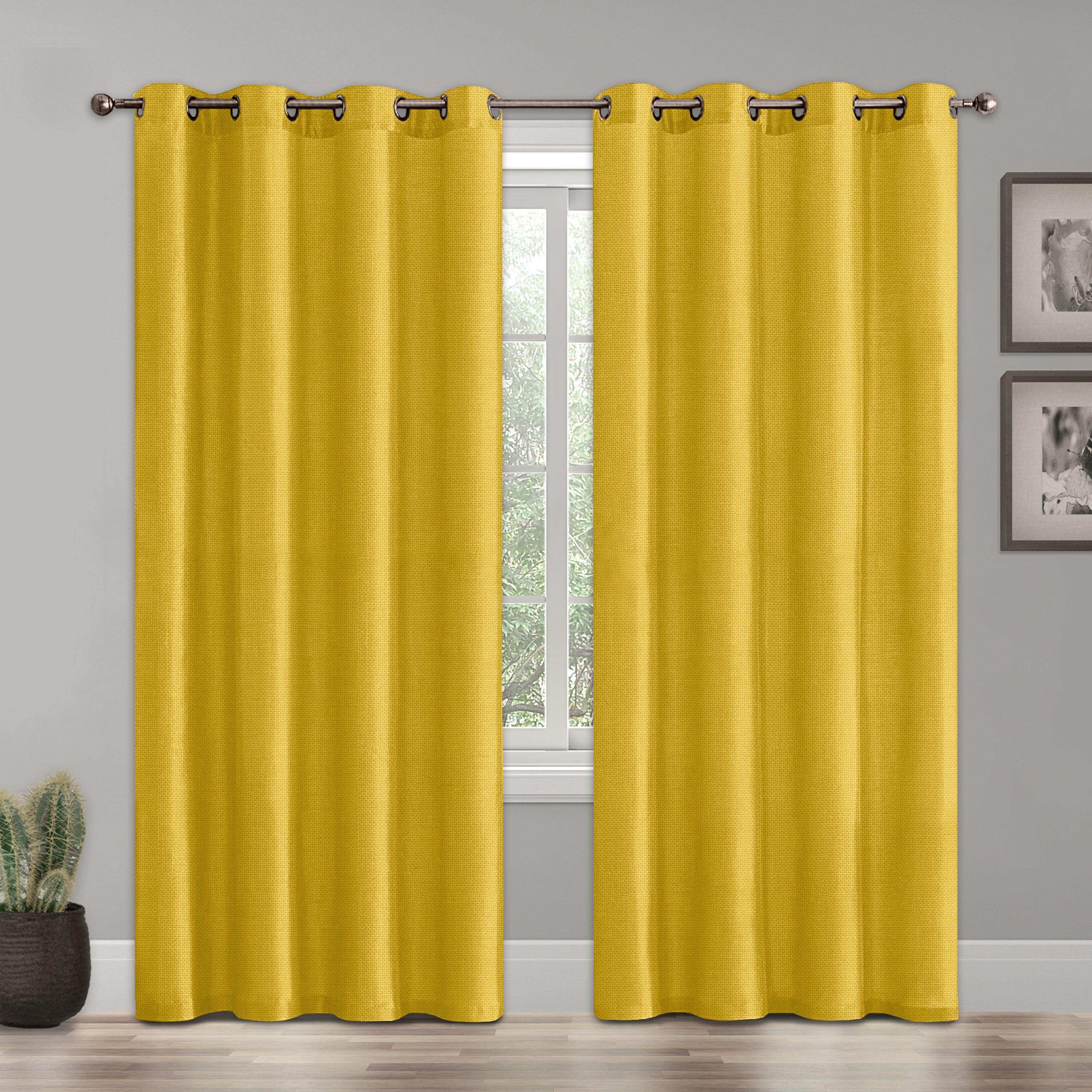Set of 2 Room Darkening Grommet Top Curtains