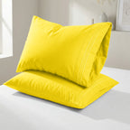 Set of 2 Pillowcases- 3 Line Embroidery