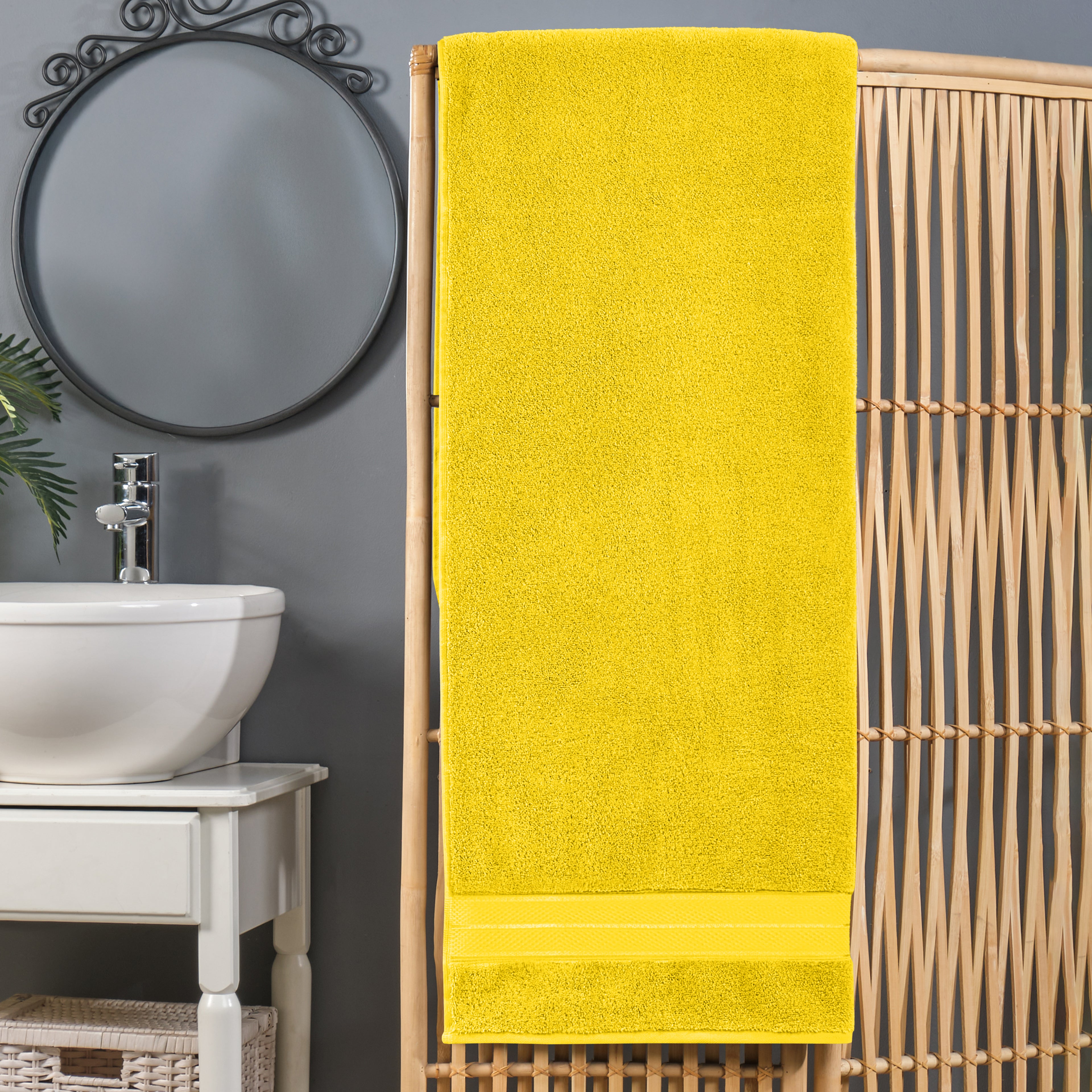 1-Piece Premium Turkish Cotton Three Line Popcorn Oversized Bath Sheet Towel 40 x 80 Inch