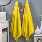 2-Pack Premium Turkish Cotton 4 Lines Stripe Bath Towel Set, 27 x 54 inch