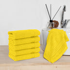 6-Pack Premium Turkish Cotton Washcloths Set, 13 x 13 inch