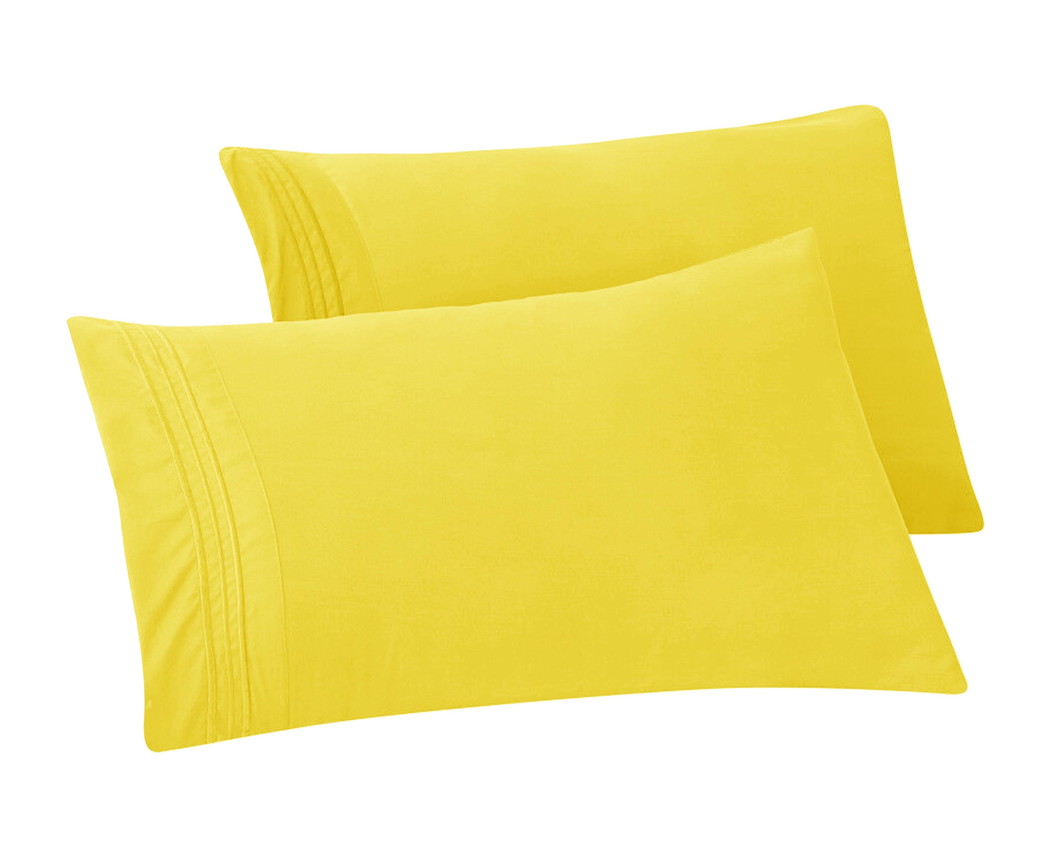 Set of 2 Pillowcases- 3 Line Embroidery