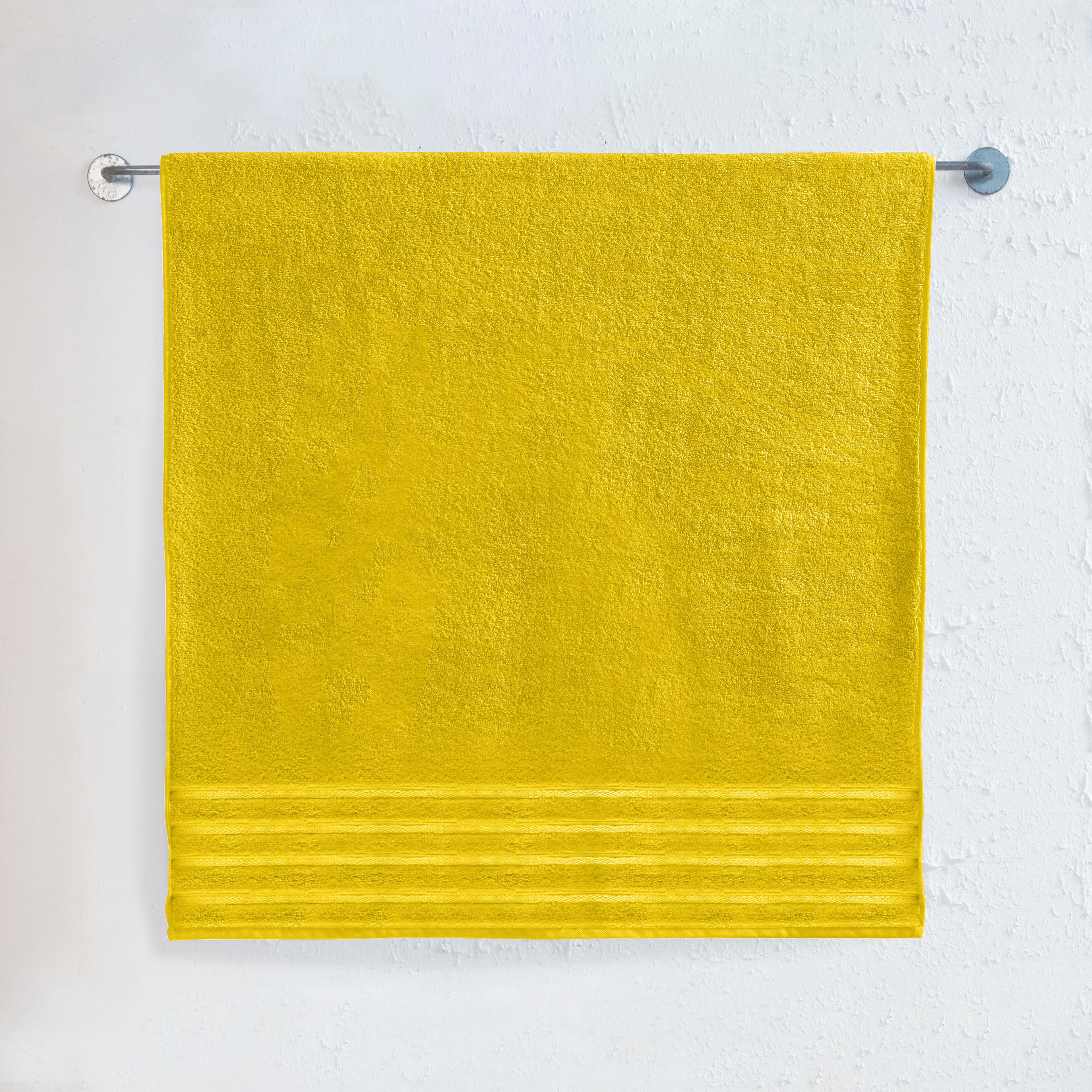 1-Piece Premium Turkish Cotton 4 Lines Stripe Jumbo Towel, 35x 70 inch