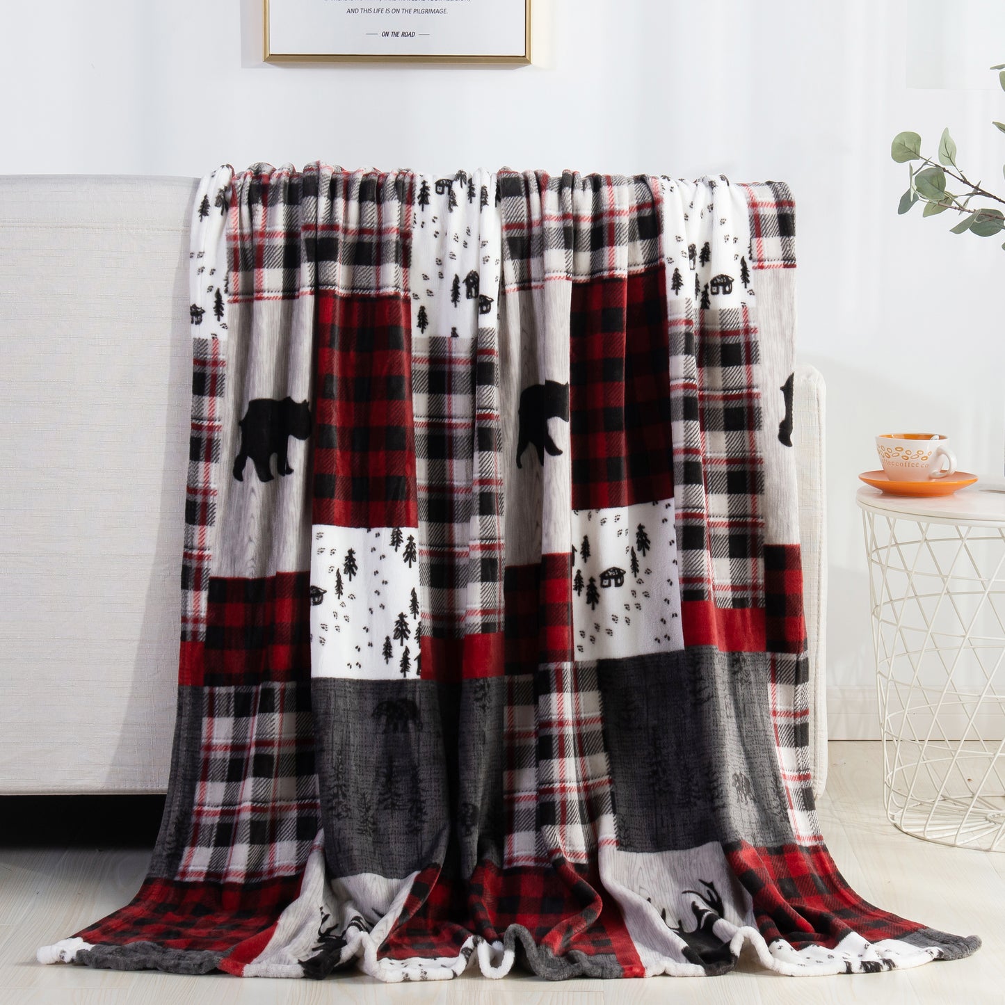 Elegant Comfort 50" x 60" Holiday Velvet Plush Blanket Throw - 50 x 60 inches