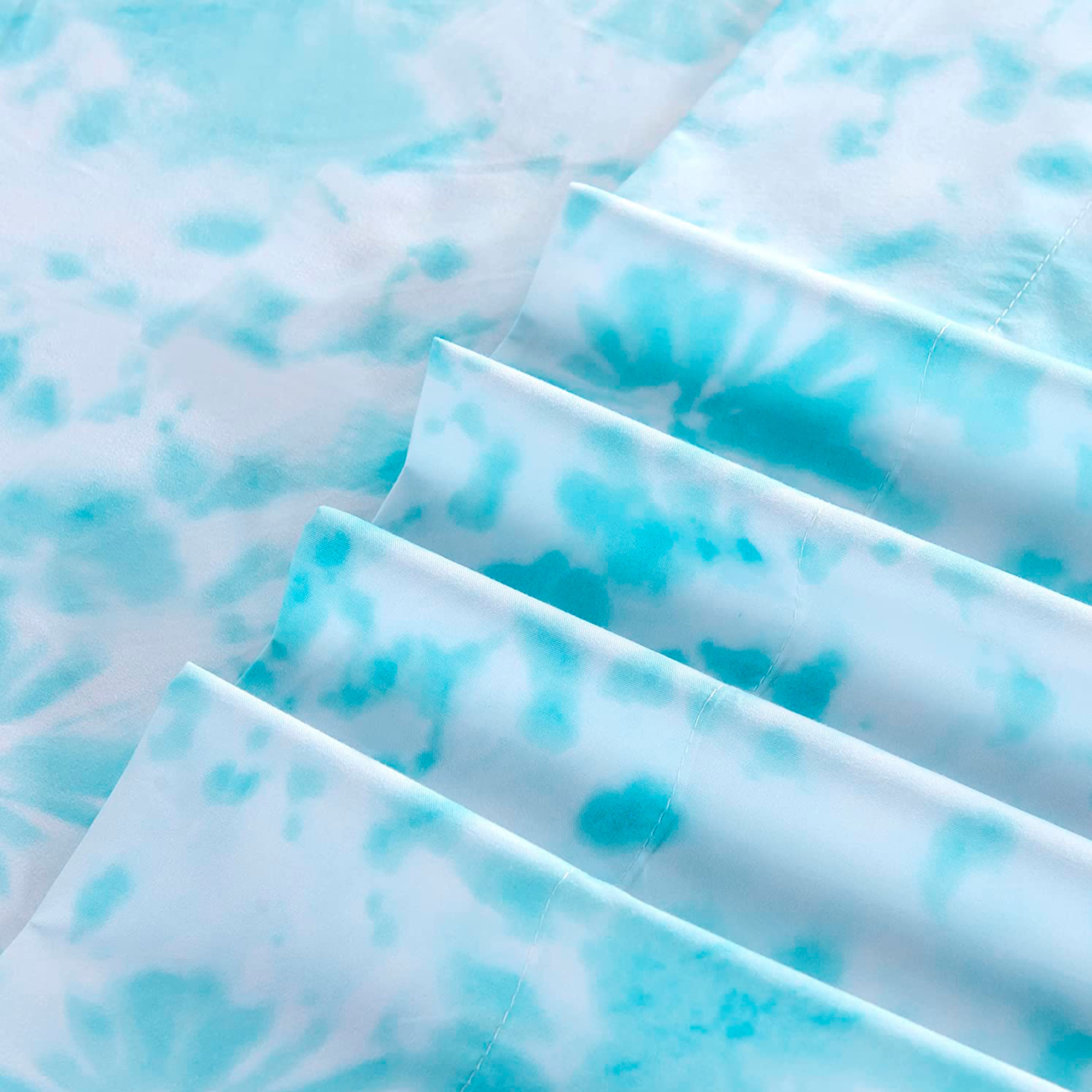 6-Piece Colorful Tie Dye Pattern Sheet Set - Soft as a Hotel Premium Quality Bedding