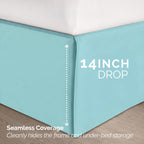 8-Piece Pintuck Pinch Pleated Comforter Set - Includes 4-Piece Sheet Set with Double Sided Storage Pockets