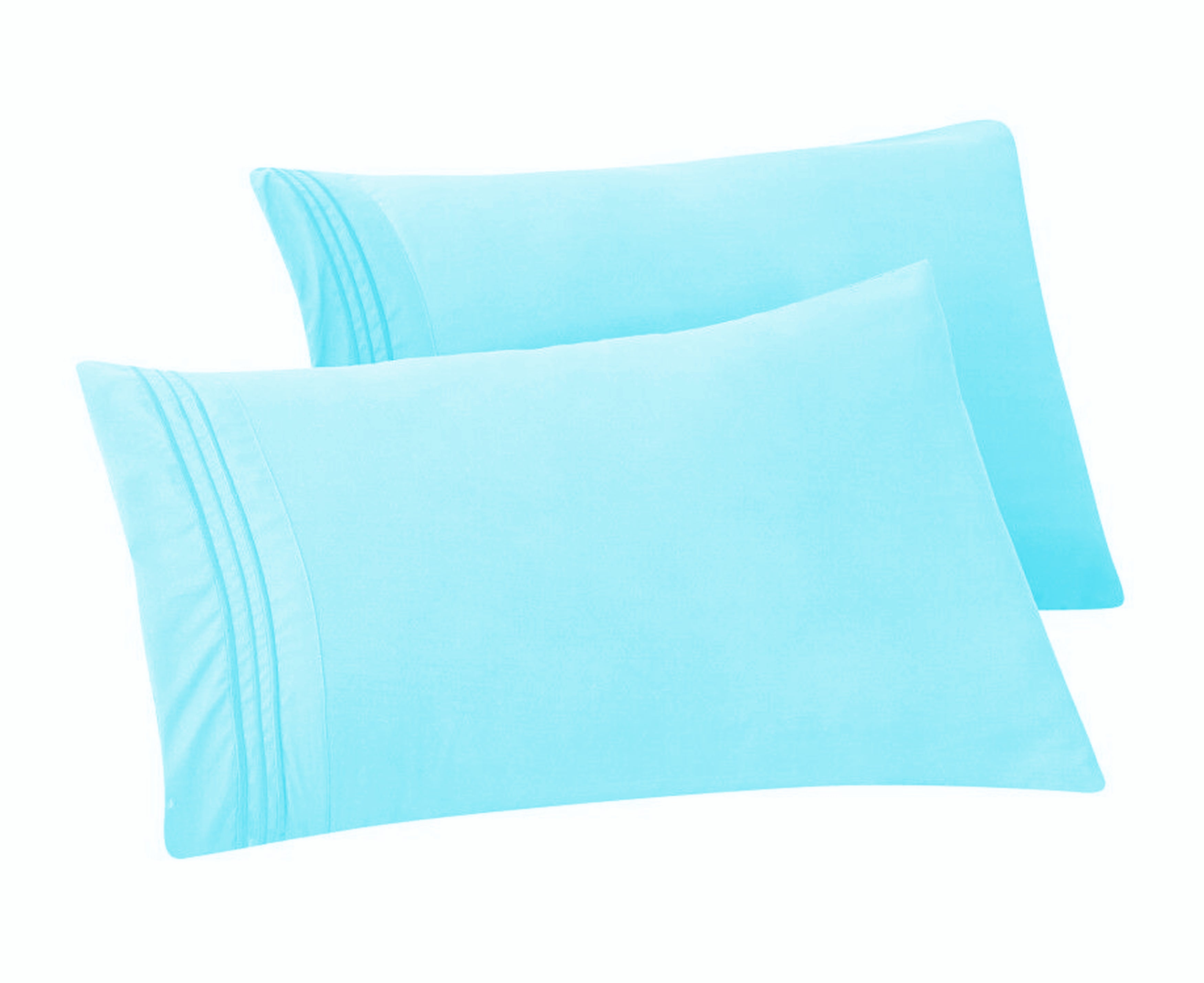 Set of 2 Pillowcases- 3 Line Embroidery
