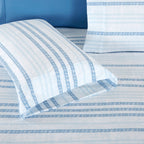 6-Piece Floral and Stripe Pattern Sheet Set - Soft as a Hotel Premium Quality Bedding