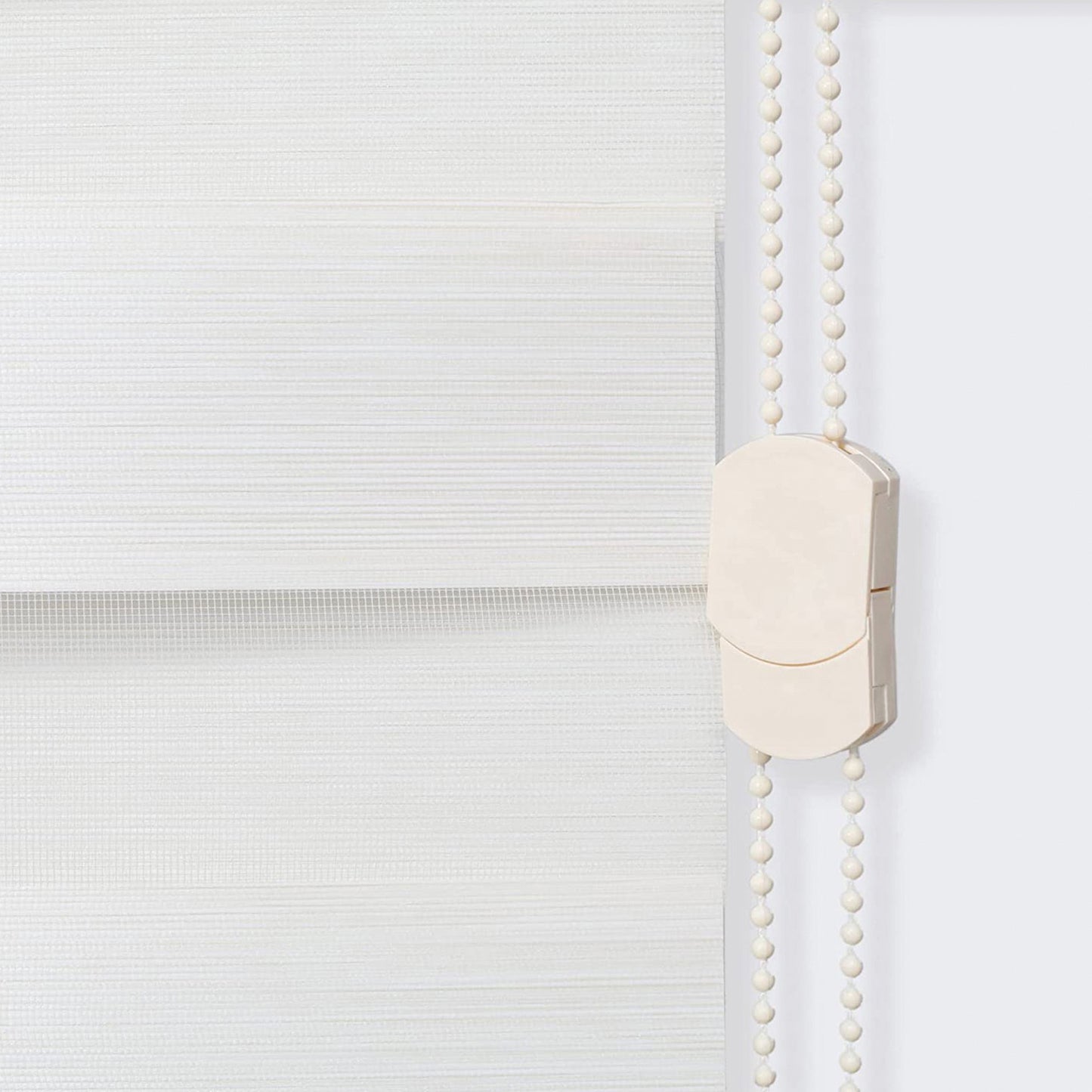 Elegant Comfort Corded Zebra Blinds, Dual Layer Window Treatments Sheer Light Control